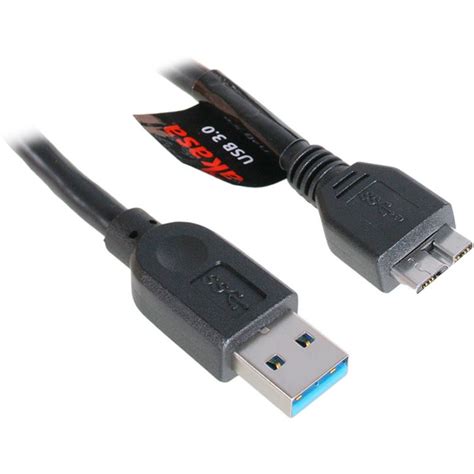 M Akasa Usb Anschlusskabel Usb A Stecker Auf Usb Mikrob Stecker