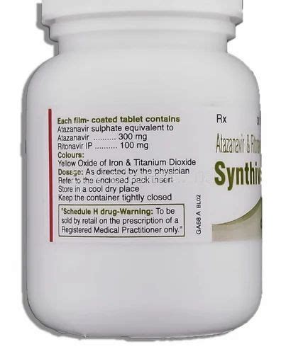 Synthivan Atazanavir Ritonavir Tablet At Rs Bottle