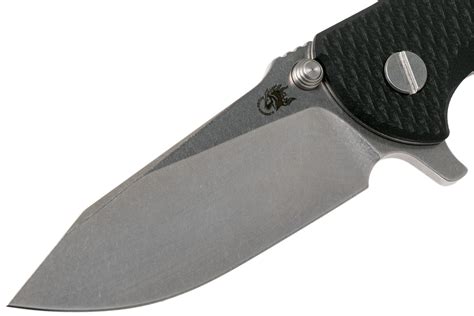 Rick Hinderer Jurassic Slicer Black G Cpm Cv Pocket Knife