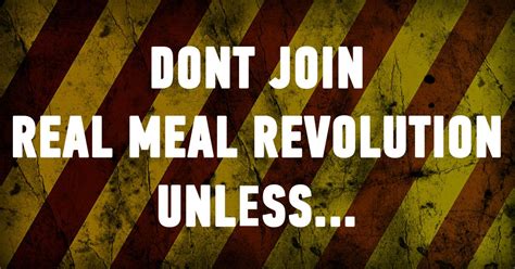 Why Join Real Meal Revolution Real Meal Revolution