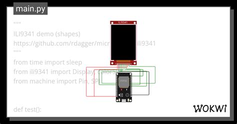 DTSD ESP32 ILI9341 Micropython Wokwi ESP32 STM32 Arduino Simulator