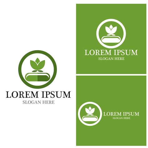 Premium Vector Herbal Capsule Logo Vector Template