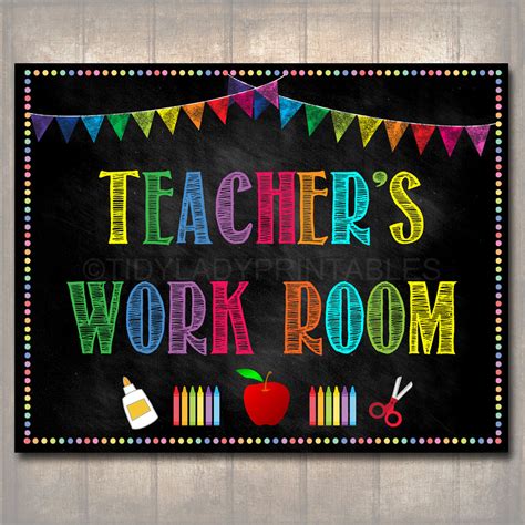 School Office Posters Teacher Lounge Posters Teacher Work Room Inst Tidylady Printables