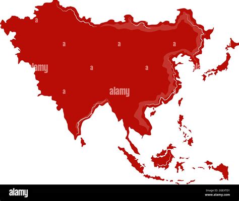 map asia continent Stock Vector Image & Art - Alamy