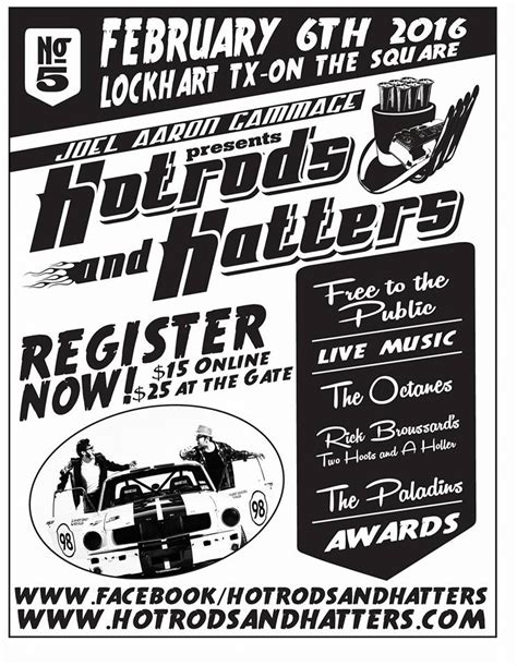 Hot Rods And Hatters 5th Annual Car Show And Festival Car Show Radar