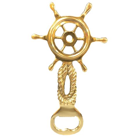 Brass Bottle Opener Wheel Sailors Supplies