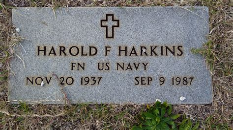 Harold Floyd Harkins 1937 1987 Find A Grave Memorial