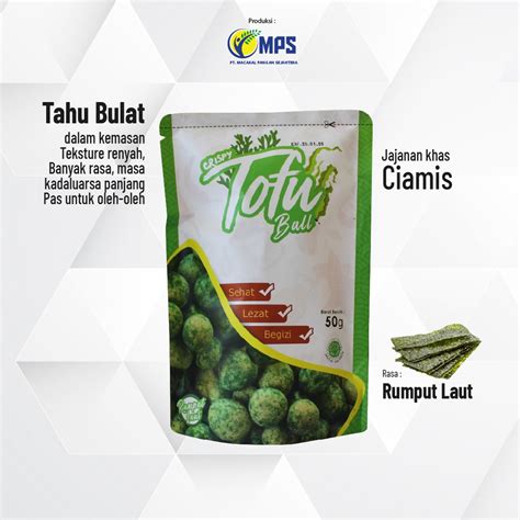 Jual Tofu Ball Rasa Rumput Laut 50g Tahu Bulat Kering Mini Dari Kacang