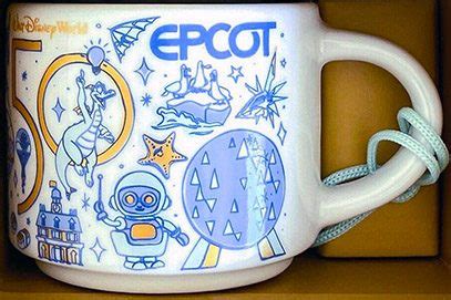 Disney Th Anniversary Starbucks Mk Epcot Been There Series Ceramic