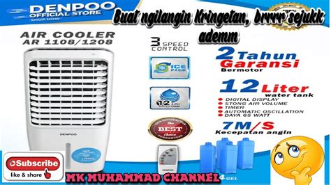 Review Air Cooler Denpoo Seri AR 1108XF YouTube