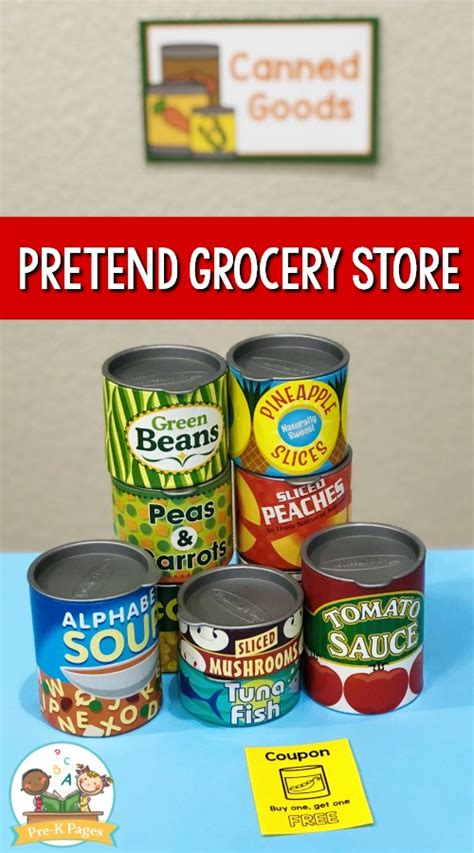 Grocery Store Dramatic Play Center For Preschool