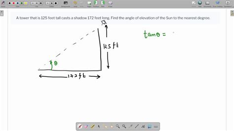 SOLVED A Tower That Is 125 Feet Tall Casts A Shadow 172 Feet Long