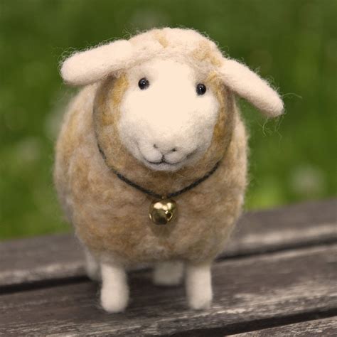 Handmade Felted Needlefelted Wool Lamb Sheep Sheep Crafts Needle