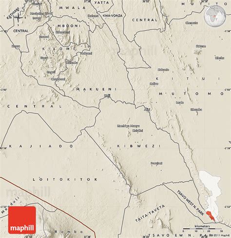 Makueni County Map