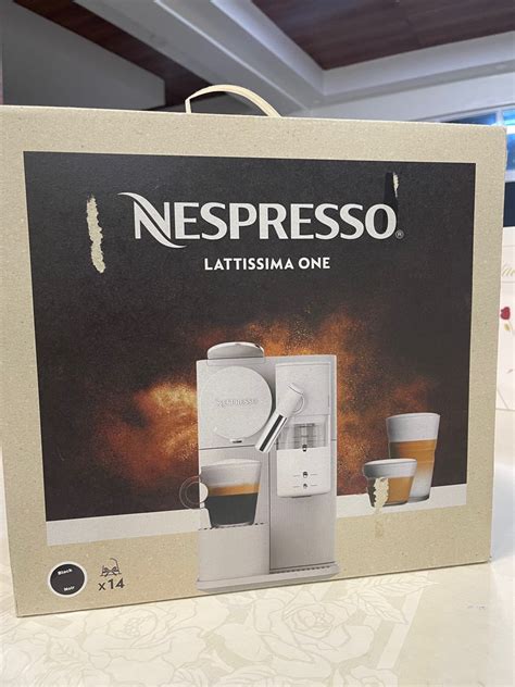 Nespresso Latissima One Black Tv Home Appliances Kitchen