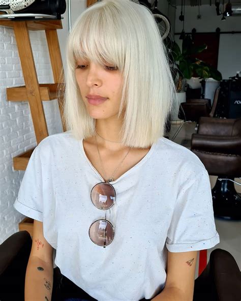 Long Blonde Bob With Bangs Atelier Yuwa Ciao Jp