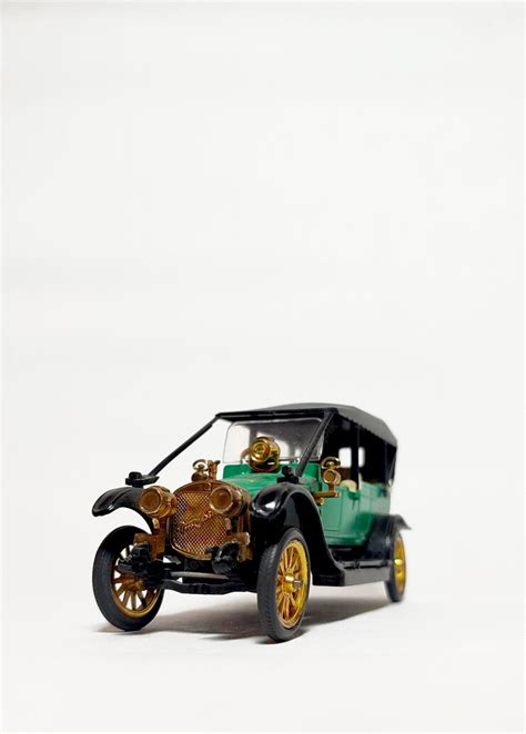 Premium Photo | Vintage collectible green car model