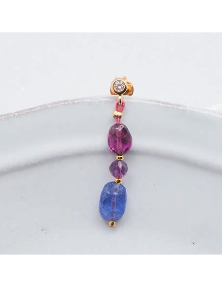 Rainbow Boucles D Oreilles Arc En Ciel En Pierres Semi Pr Cieuses