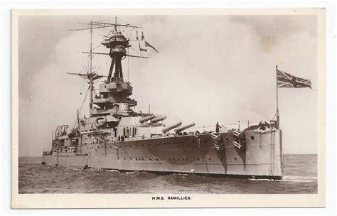 Royal Navy Revenge Royal Sovereign R Class Battleship Postcards