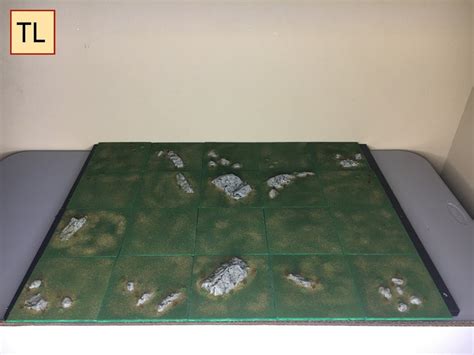 Grassland Terrain Tile Set With Magnetic Ends For Warhammer Etsy