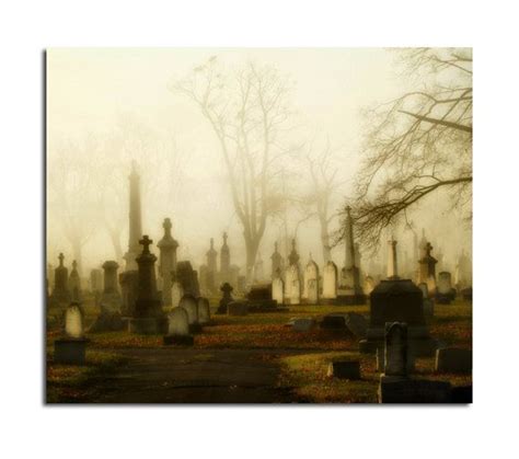 Gothic Fog Photograph Morning Autumn Graveyard Gothic by gothicrow, $17.00 | Beautiful dark art ...