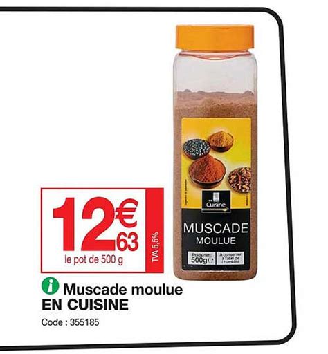 Promo Muscade Moulue En Cuisine Chez Promocash Icatalogue Fr