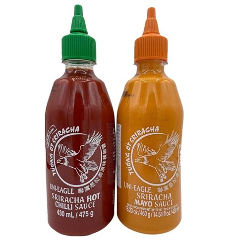 Uni Eagle Sriracha Sauce Hot Chilli Mayo Ml Twice Pack Xihaha