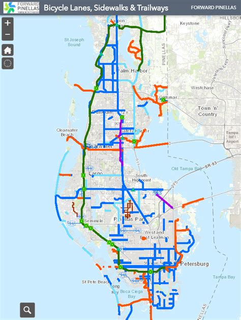 Pinellas Trail And Bike Paths In 2020 Bike Trails Bike Path Bike Lane