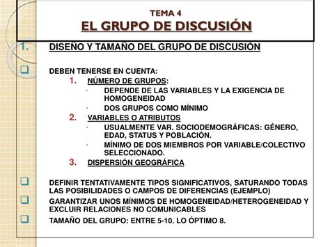 PPT MÓDULO V 2 TEMA 4 Técnicas cualitativas El Grupo de Discusión