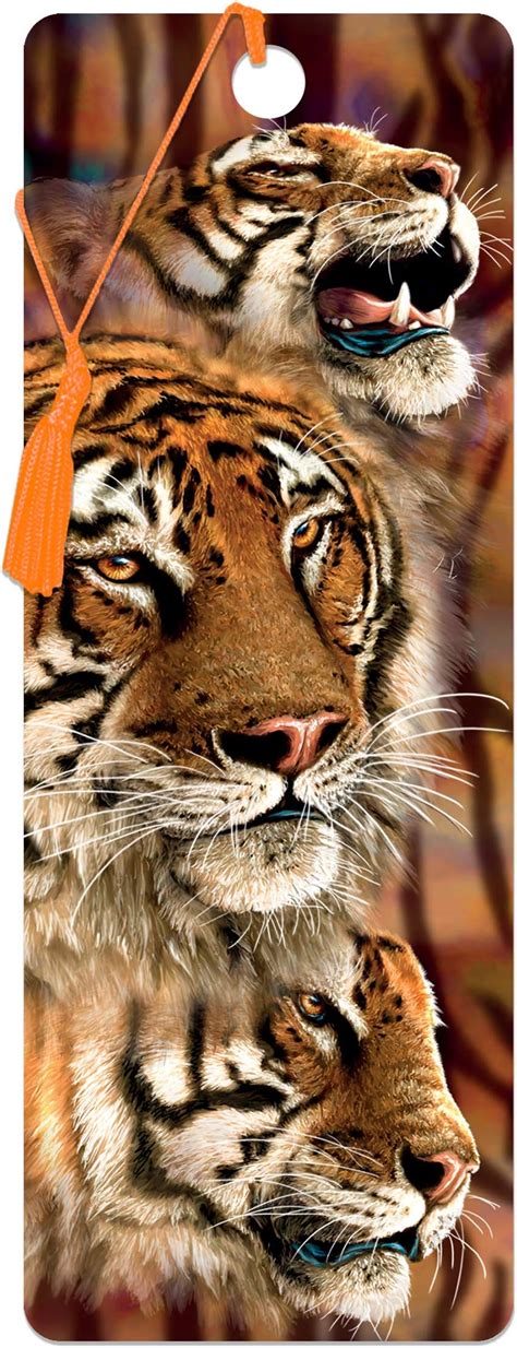 3D LiveLife Marque Page Rayures Du Tigre De Deluxebase Marque Page