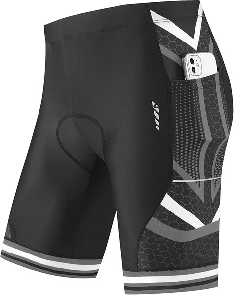 BALEAF Pantalones Cortos De Ciclismo Para Hombre 4D Acolchados Para