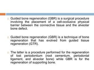 Guided bone regeneration | PPT