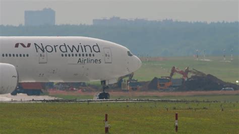 Moskau Russisch F Deration Juli Boeing Von Nordwind