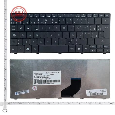 Teclado Espa Ol Para Acer Aspire One D255 D257 AOD257 D260 D270 521 532