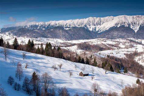 Winter in Romania, Carpathian Mountains Village in Transylvania Stock ...