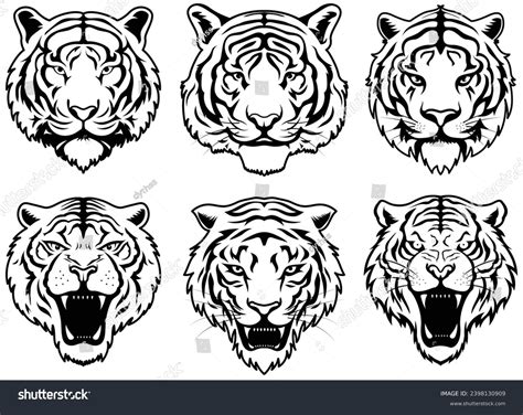 Tiger Head Outline: Over 14,639 Royalty-Free Licensable Stock Illustrations & Drawings ...