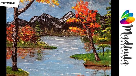 Palette Knife Painting Acrylic Landscape Painting With Palette Knife Acrylic Painting