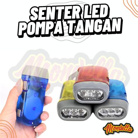 Jual Senter Pompa Tangan Tanpa Baterai Lampu Penerangan Darurat LED