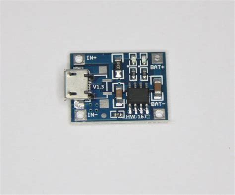 Плата для зарядки TP4056 Micro USB 5V 1A, для модуля зарядного ...