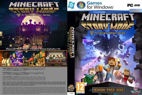 Minecraft Story Mode Complete Season Episodes 1 8pc Game Offline Installation Lazada