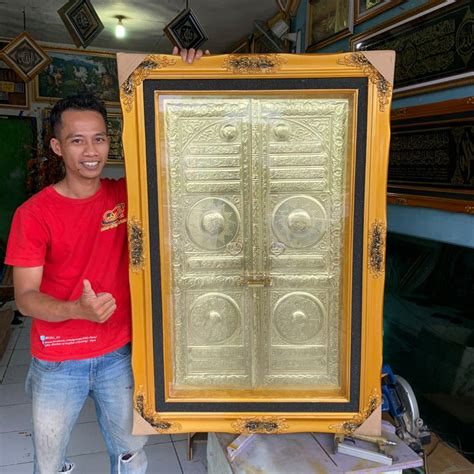 Jual Kaligrafi Kuningan Asli Pintu Kabah Cm Kuwalitas