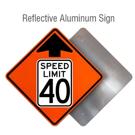 Reduced Speed Limit 40 MPH Sign - Save 10% Instantly