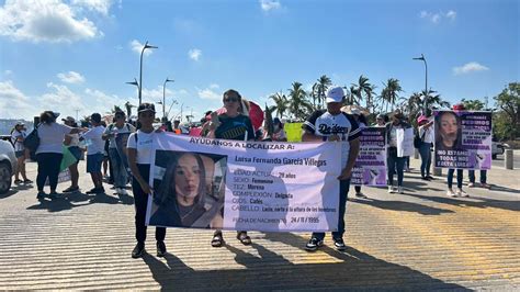 Marchan Familiares De Joven Desaparecida En La Costera De Acapulco Anews