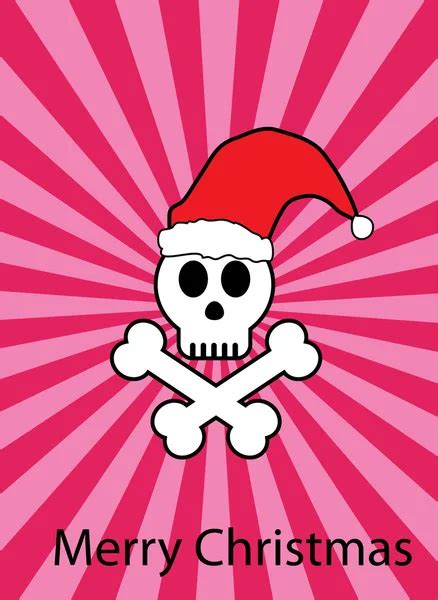 Scary Santa Claus Skull Icon Vector Skull Santa Claus Crossed Stock