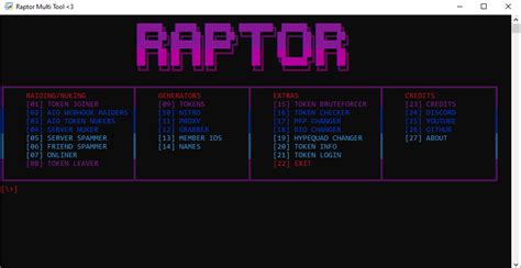 Github Aran404raptor Multi Tool