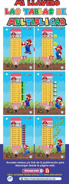 Aprende Las Tablas De Multiplicar Con Super Mario Tu Mejor Amigo En 2023 Aprender Las Tablas