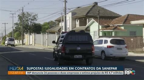 Mp Pr Denuncia 26 Pessoas E 2 Empresas Por Supostas Irregularidades Em