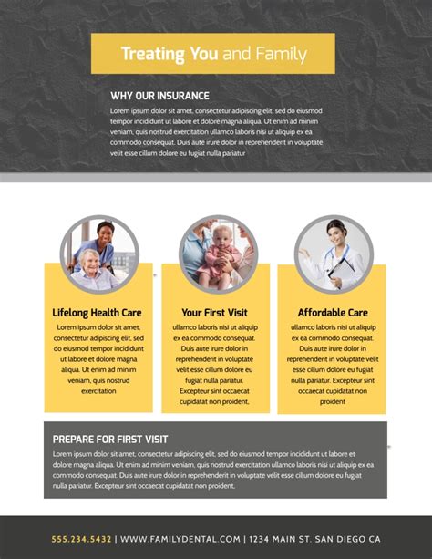 Professional Health Insurance Flyer Template