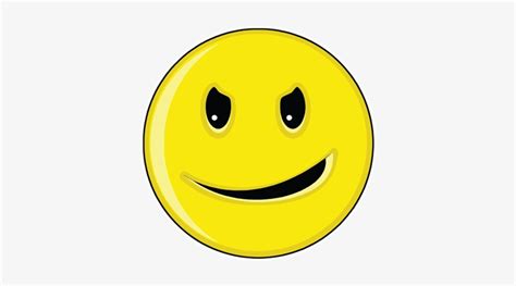 Smiley Face Evil Grin Mischievous Smiley Face Free Transparent