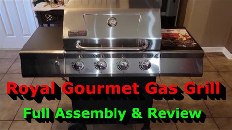 Royal Gourmet Stainless Steel Gas Grill Full Assembly Review YouTube